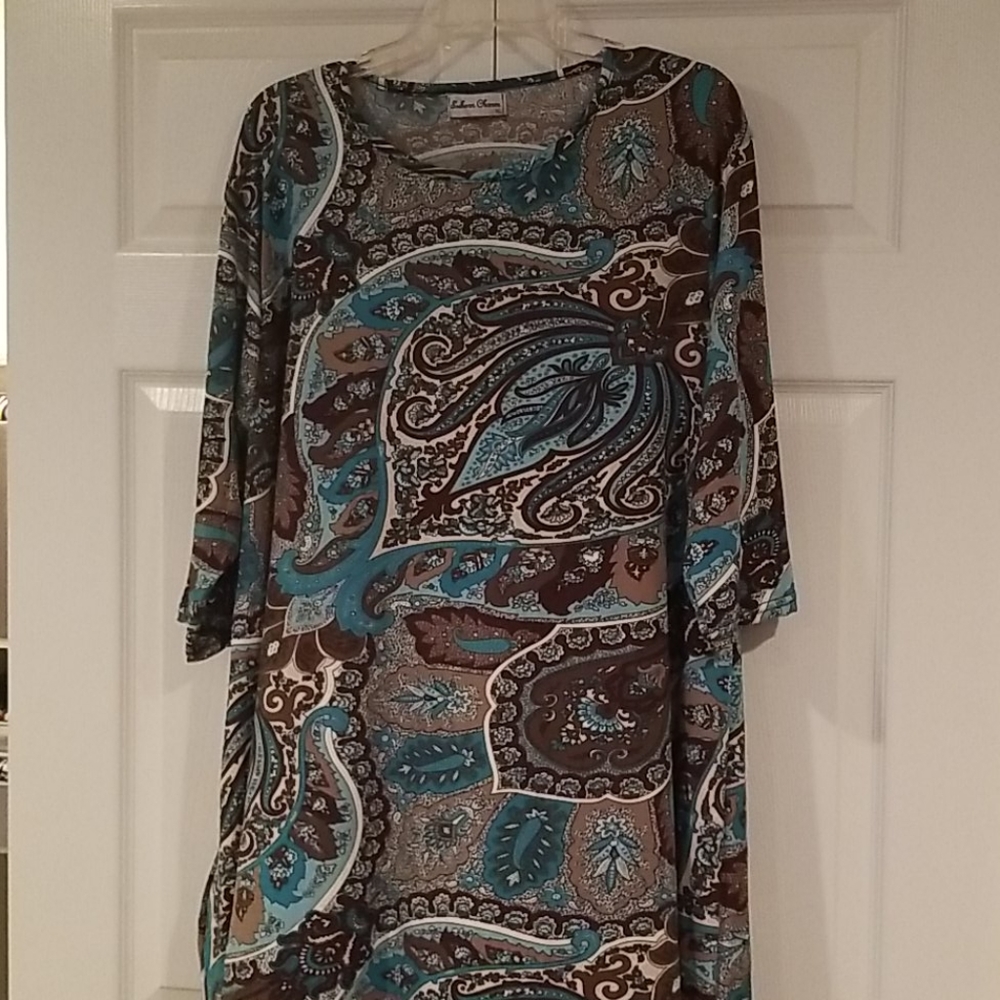 Paisley tunic top
